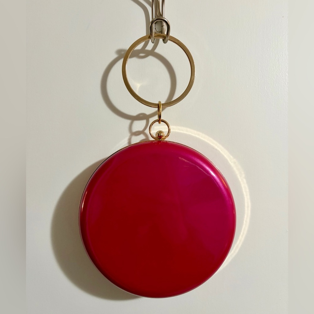 Chic Pink Circular Purse